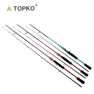 TOPKO hot selling 1.8m telescopic lure rod carbon fiber fishing rods tackle