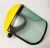 Import Transparent polycarbonate visor face shield protective mask with black plastic bound not Aluminum bound from China