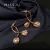 Import trendy drop fashion pearl flower 2021 design earring from China
