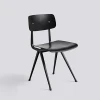 Triumph Bent Plywood Cafe Chair with black frame wood seat