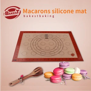 two sizes Small Rectangle Macaron Silicone Scale Mat Pad for dessert