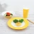 Import Two -Tone Yellow White Dinner Platter Set Unbreakable Dinnerware Set from China
