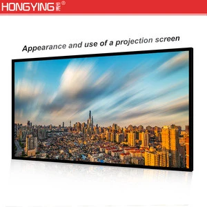 Ultra Short Throw Fixed Frame Projector Screen 3D Holographic Fabric Home Theater Frame Projection Screen