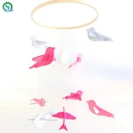 Unique Felt Baby Crib Mobile Birds with Cloud Nursery Decor Perfect BabyToys
