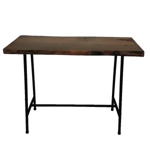 Unique Vietnam Furniture Super Quality Solid Wooden Slab Live Edge Bar Table