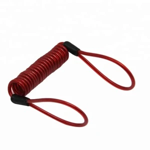 Universal Colorful Motorcycle Security Anti Theft Reminder Cable , motorcycle lock accessories