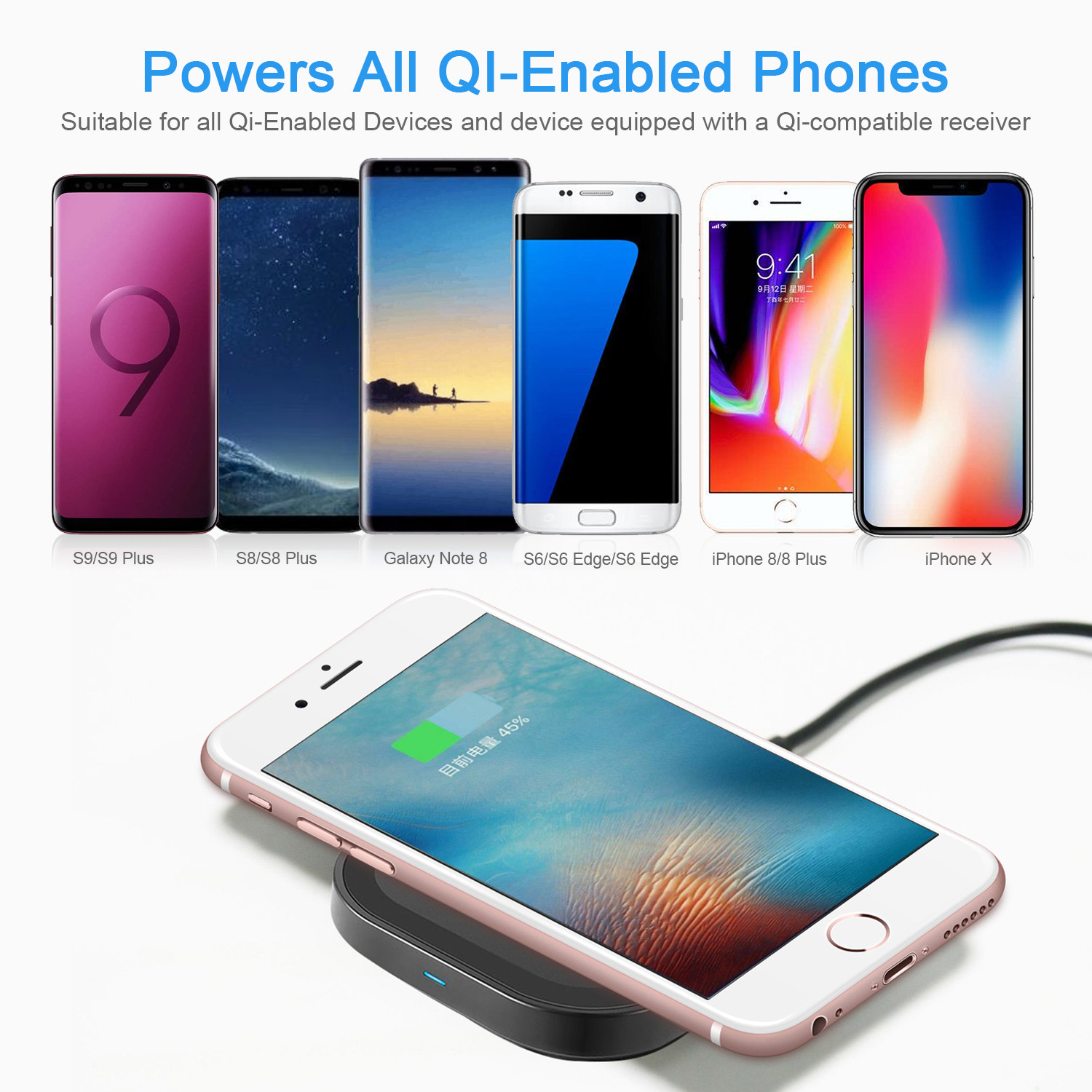 Buy Universal Qi Wireless Charger Shenzhen Input 5w 10w Customized Gift ...