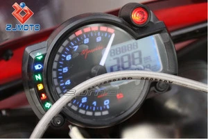 Universal tachometer motorcycle meter Blue LCD Backlight Speedometer Odometer MotorBike Motor Dirt bike