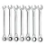 Import Universal Torque Wrench 8-10-12-13-14-17-19mm Hand Tools Spanner 7pcs Ratchet Wrench from China