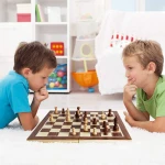 Upgraded Magnetic Chess Set   Tournament Staunton Wooden Chess Board Game Set