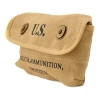 US WW2 Canvas handgun Shell Belt Ammo Pouch Canvas Pouch