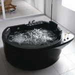 usa hot  freestanding round  2persons massage bathtub WG-U286 with surf function and  bar counter
