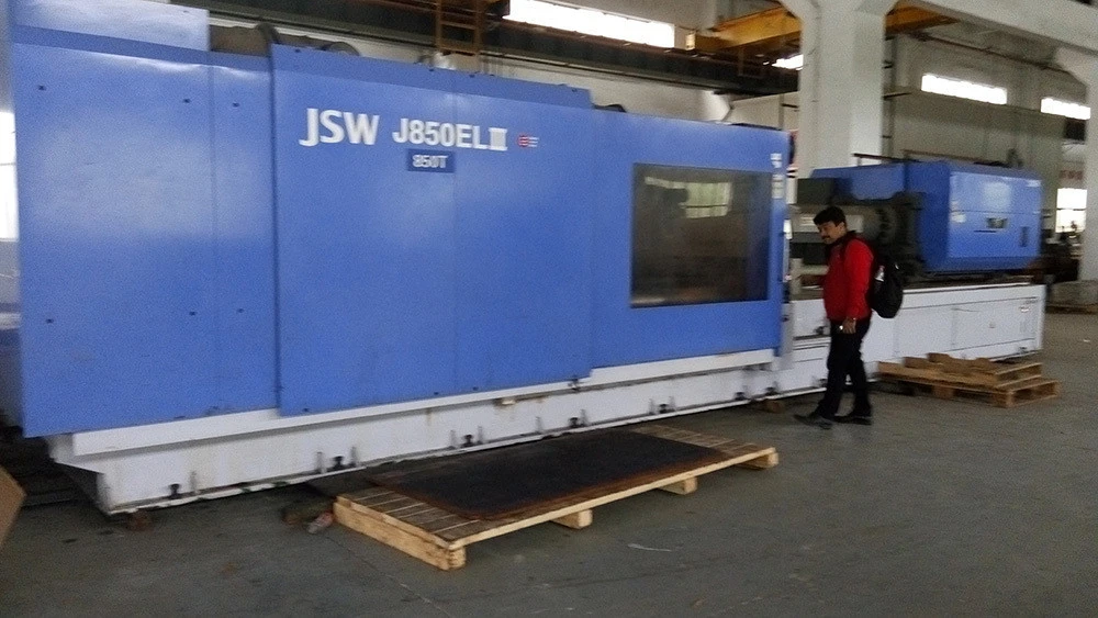 Used Japanese JSW 850 ton second hand plastic injection molding machine