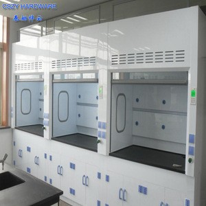 Used Laboratory PP Low Flow Ductless Fume Extraction Hood Cabinet For Chemistry Lab