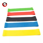 Various Color 100% Natural Latex Yoga Elastic Stretch Custom Resistance Bands Exercise Band