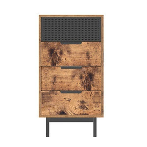 VASAGLE Living Room Cabinet Rack Sideboard Modern Wood Storage Cabinet With Drawers