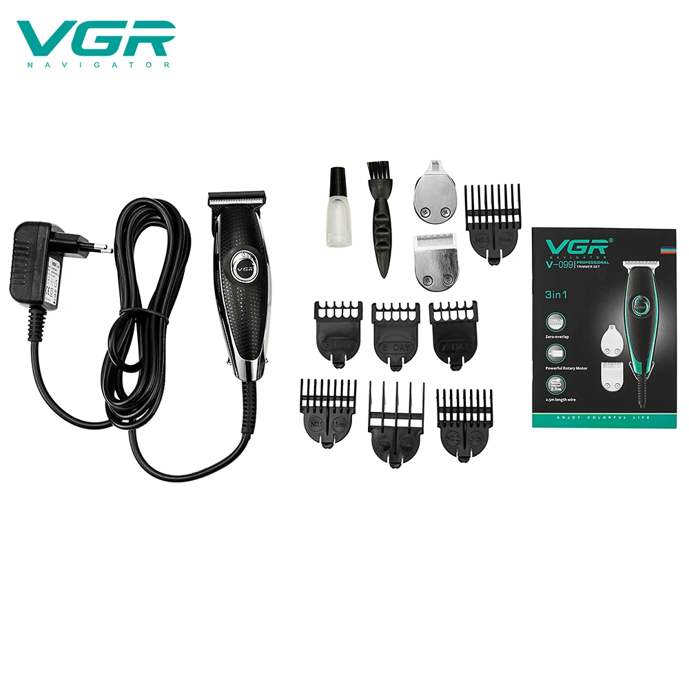 VGR v-099 Men Professional Electric Hair Clipper saving machine hair cut tools beardo trimmer men