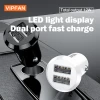 VIPFAN Factory Brand Dual Port Smart Car Charger 5V2.4A USB Adapter ASB+PC Charger DC12-24V