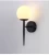 Import Wall lamp antique gold glass luxury black indoor home bedroom LED wall light from China