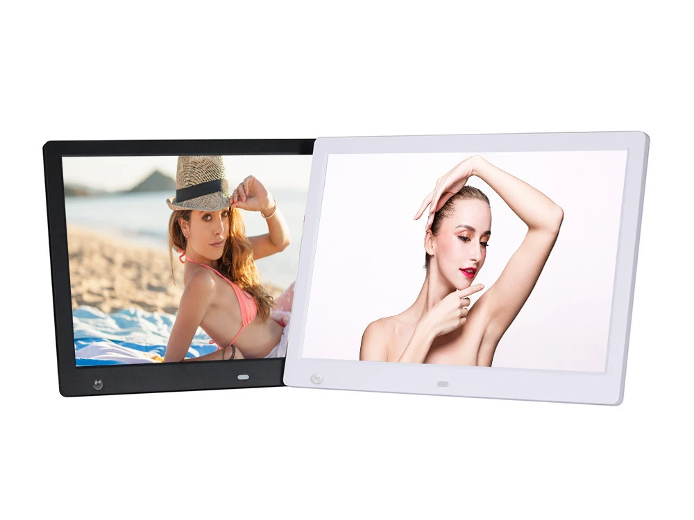 Wall mounts 1280x800 touch screen player 13 inch smart WiFi digital photo frame with motion sensor