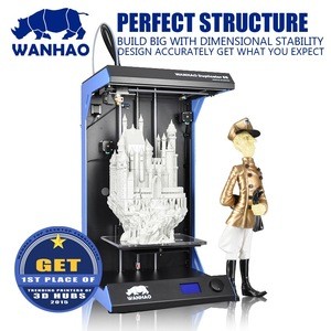 Wanhao Best price 3D Printer With High Quality Filament 3D chocolate Printer