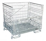 Warehouse Collapsible Galvanized Wire Mesh Container