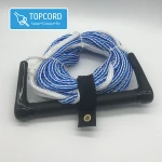 Water Ski Rope made in 100% PE hollow braided with Radius Handle and EVA Grip Water sports Surfing Rope