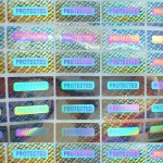 Waterproof Custom Logo Printing Laser Holographic Vinyl Adhesive Sticker Label On Sheets