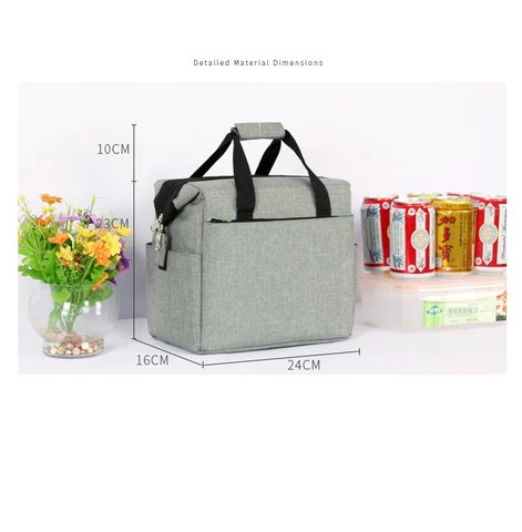 Waterproof high-capacity unisex outdoor cooler insulated food Lunch bag for Office Picnic School