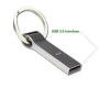 Waterproof Metal Silver usb flash drive pen drive real capacity for key ring design