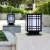 Import waterproof modern metal garden new design outdoor solar pillar light gate 5w 10w lamp post from China