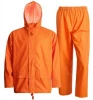 Waterproof Rain Jacket Pants with Hood for Men Women Rain Suits Foul Weather Gear 3-Pieces Heavy Duty Sets