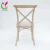 Import Wedding aluminum antique cross back wood imitated restaurant dining chair used from China