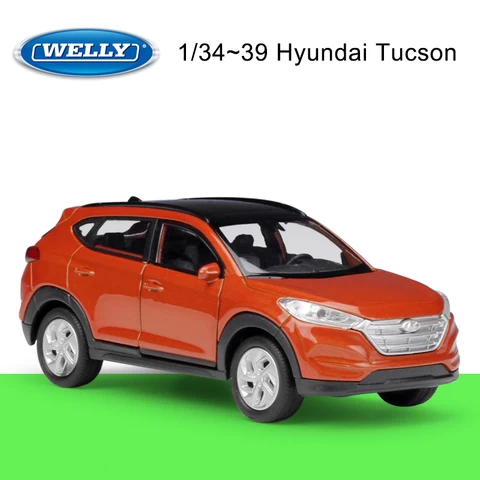 Welly 1/36 Car Model Hyundai Tucson Metal Car Toys Alloy Die-cast Car Model