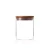 Import Wholesale 180ml 6oz small glass spice jars with bamboo lid from China