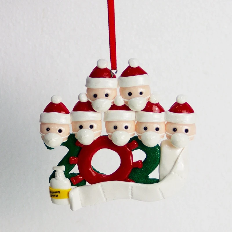 Wholesale 2020 Christmas Ornament Customized Personalized Quarantine Christmas Ornament Hanging Tree Decoration