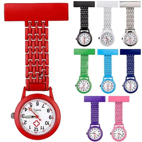 Wholesale 2023 Pendant Hang Custom Engrave Logo Name Brooch Quartz Pocket Watch Nurse Watches For Medical Doctor