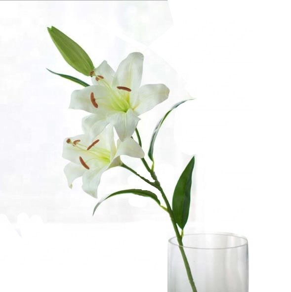 Wholesale 3D Artificial Flowers Real Touch Lily For Wedding Arrangement