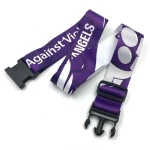Wholesale Adjustable Safety Travel Heavy Duty Sublimation Personalized Custom Luggage Belt Luggage Strap