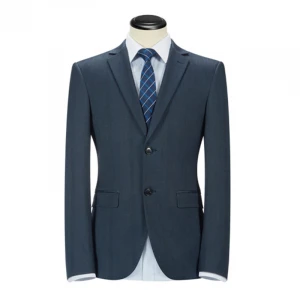 Wholesale British Latest Design dark Blue Mens Slim Fit Wedding Dress Tuxedos Suit 3 Pieces sets Coat Pant Men Suit
