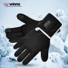Wholesale Custom Winter Battery Rechargeable Electric Waterproof Outdoor Sports Usb Powered Heated Warm Ski Gloves For Men