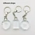 Import Wholesale customized logo glass 3d laser engraving crystal keychain from China