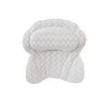 Wholesale Ergonomic Neck Support Bathtub Pillow with Powerful suction cup