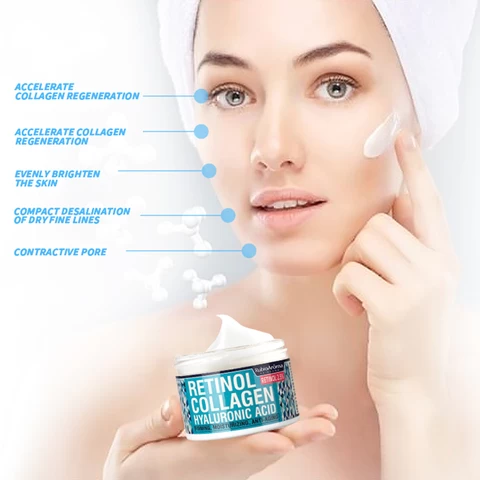 Wholesale 100% Face Retinol Cream Anti Aging Moisturizing Collagen Face Cream Private Label