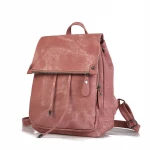 Wholesale Fashionable Pu Leather School Bookbags Anti Theft Women Backpack Large Capacity Girls Teenage School Bags