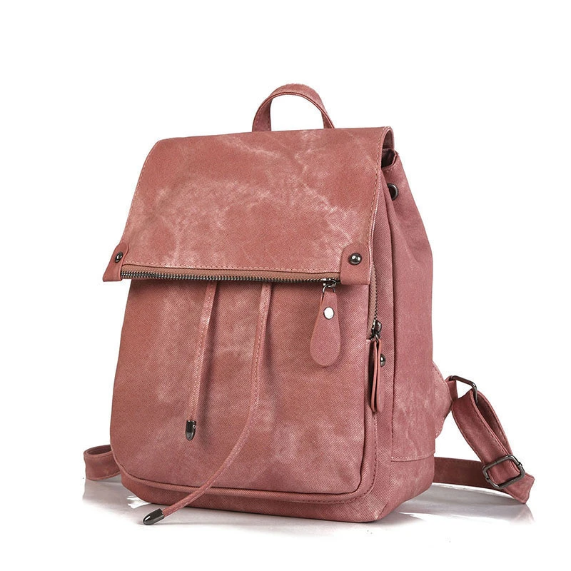 Wholesale Fashionable Pu Leather School Bookbags Anti Theft Women Backpack Large Capacity Girls Teenage School Bags