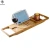 Import Wholesale handcrafted bathtub bamboo bathtub caddy tray from China