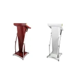 Wholesale High Quality Classroom Podium Rostrum Speech Lectern Stands Wooden Church Podium