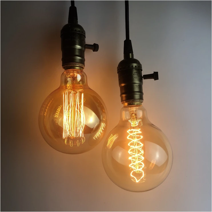 Wholesale High Quality E26 Decorative Vintage Edison Light Bulb G95 Incandescent Light Bulb 60W Antique Lamp