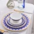 Import wholesale luxury restaurant color ceramic dinnerware china dinner sets with gold trim from China